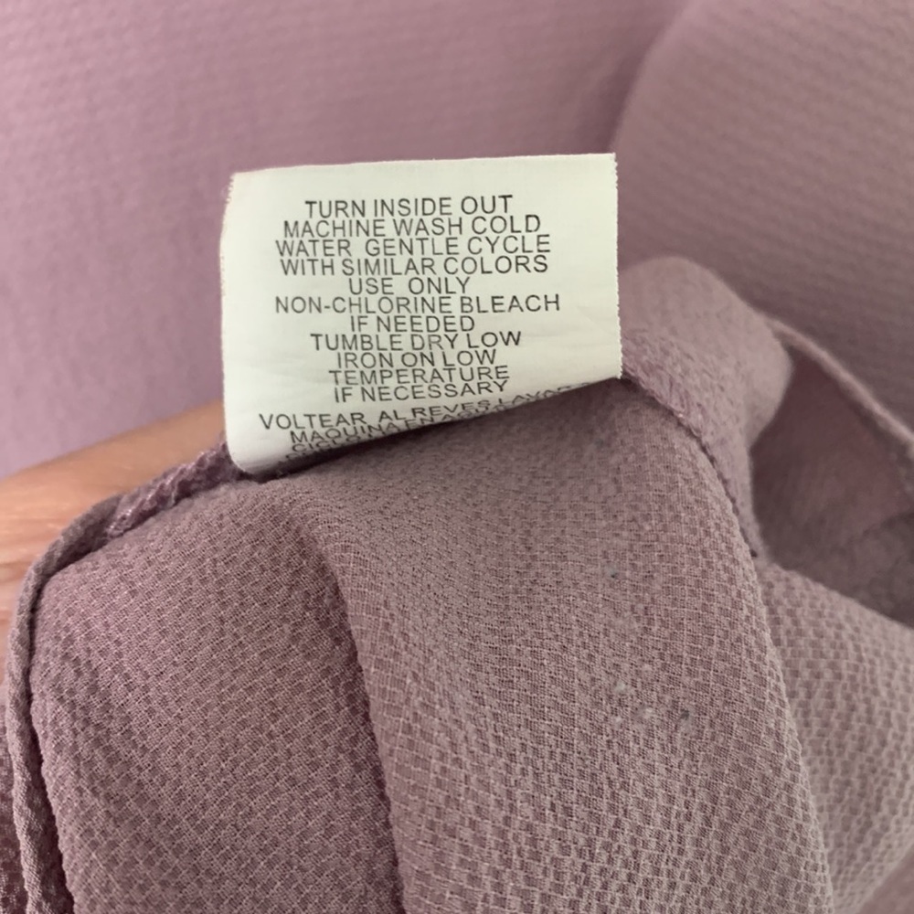 Lavender Ruffle Cap Sleeve Top - Picture 6 of 7